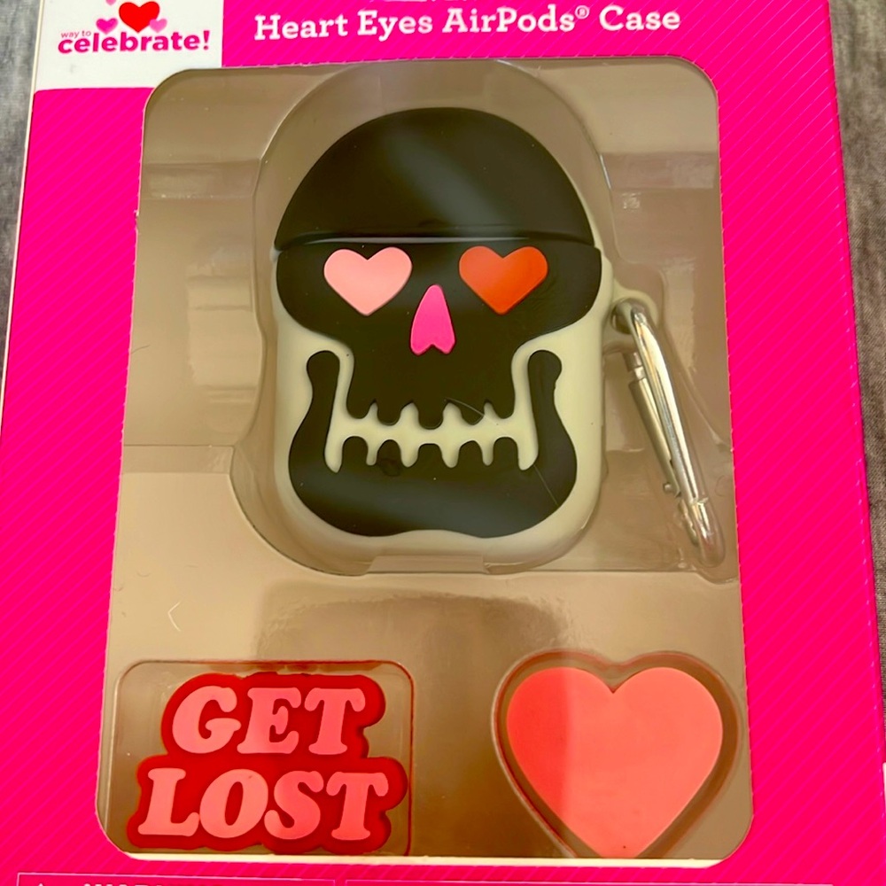 Valentine’s Day Heart Eyes AirPods Case and accessories, NIB Walmart